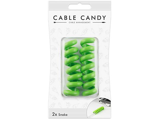 CABLE CANDY Snake - Spiral-Kabelbinder (Grün)