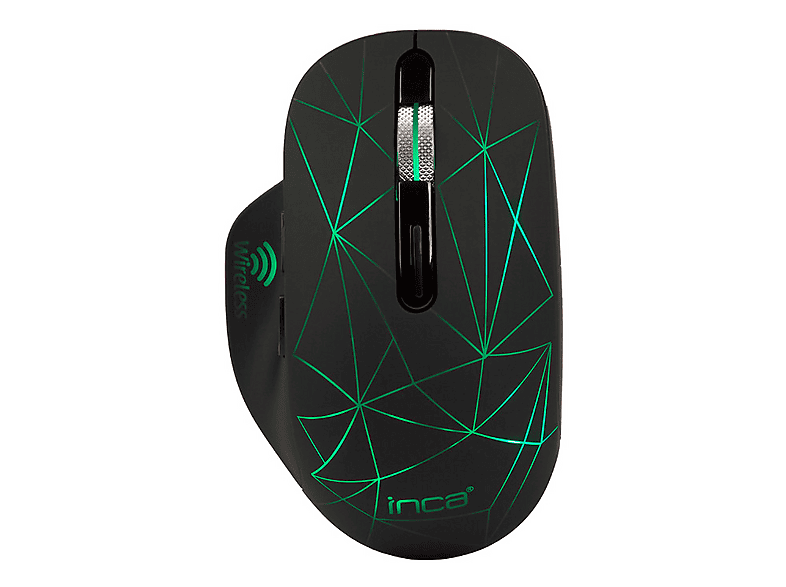 INCA IWM-551 Rechargeable 4 Led illuminated Silent Wireless Sessiz Kablosuz Mouse Siyah