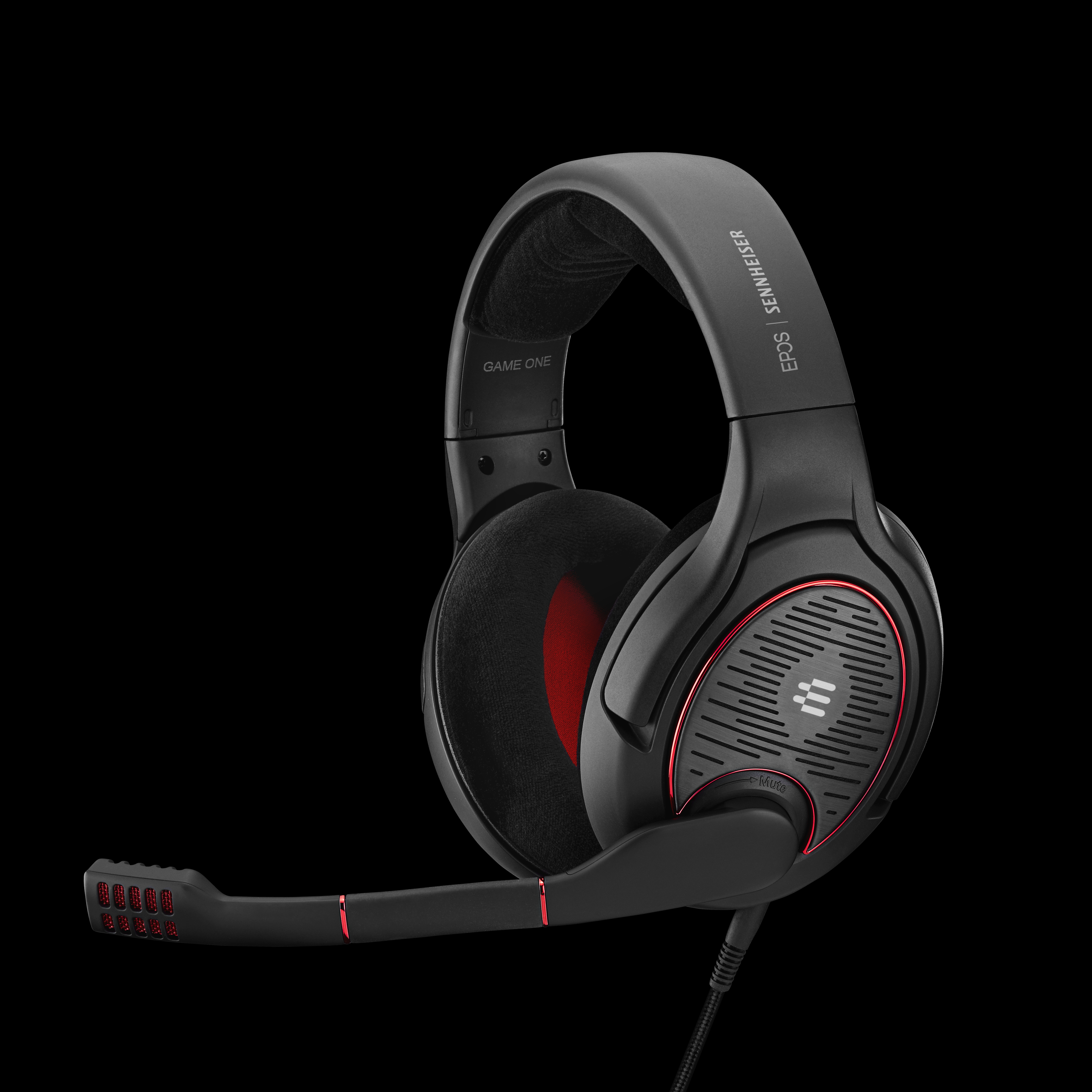 EPOS SENNHEISER Game one, Over-ear Gaming Headset Schwarz/Rot