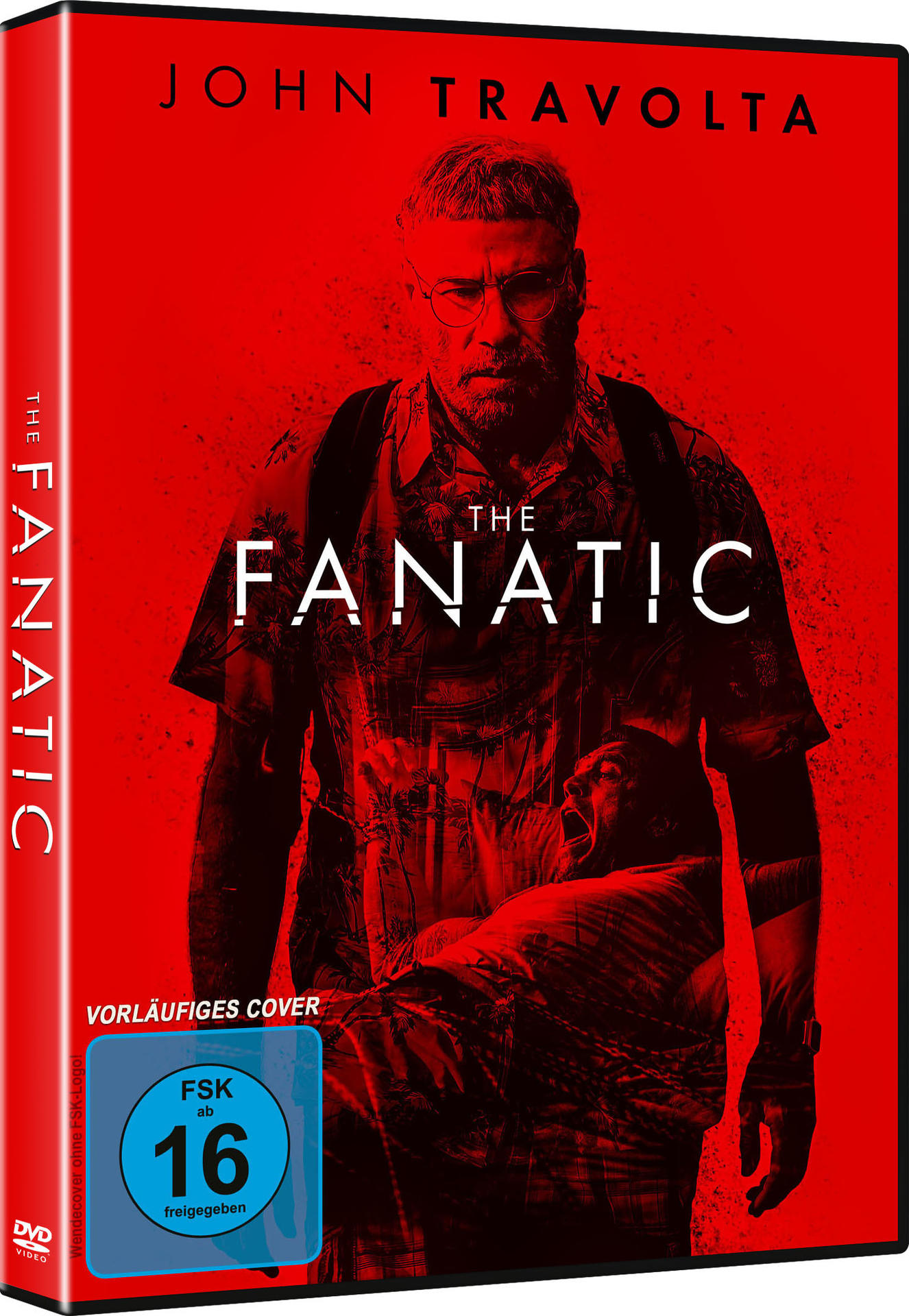 DVD-Cover mit John Travolta auf der Vorderseite, rotem Hintergrund und Filmtitel.