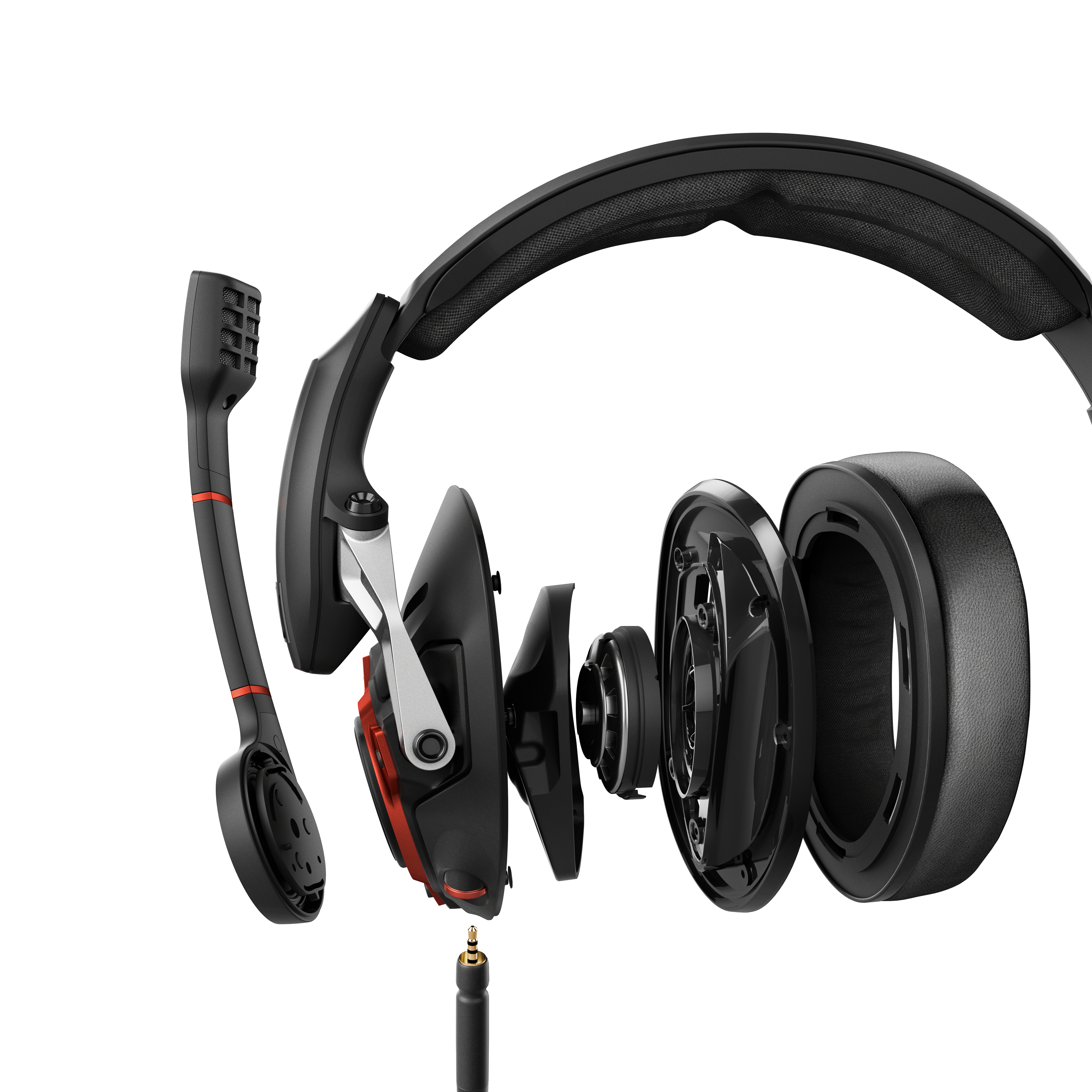 EPOS SENNHEISER GSP 600 , Over-ear Gaming Headset Schwarz/Rot
