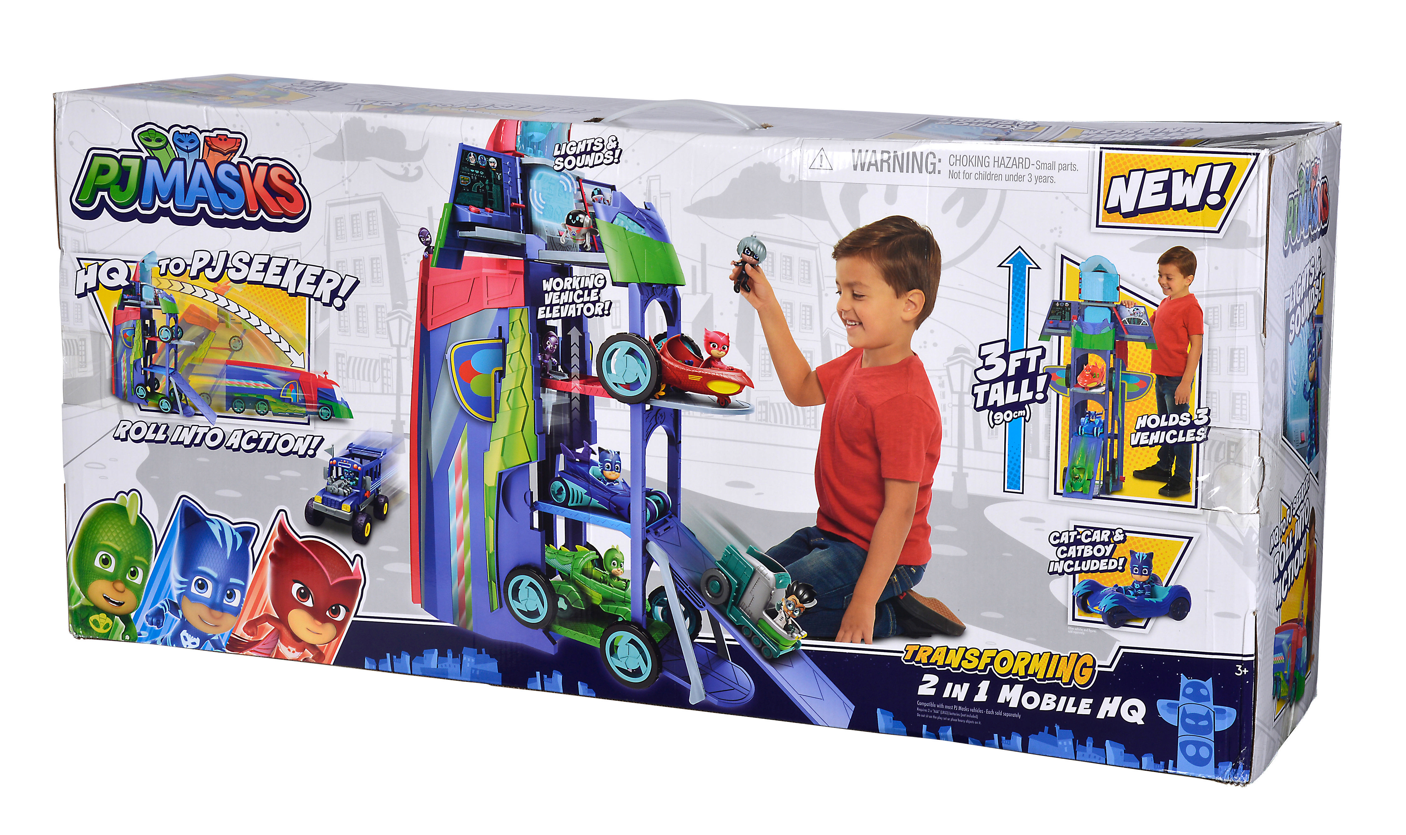 SIMBA TOYS PJM Verwandelbares Hauptquartier Spielset Mehrfarbig