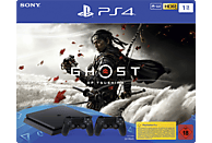 Sony PlayStation 4 Slim 1TB CUH-2016B schwarz inkl. 2 DualShock Controller - Ghost of Tsushima Bundle