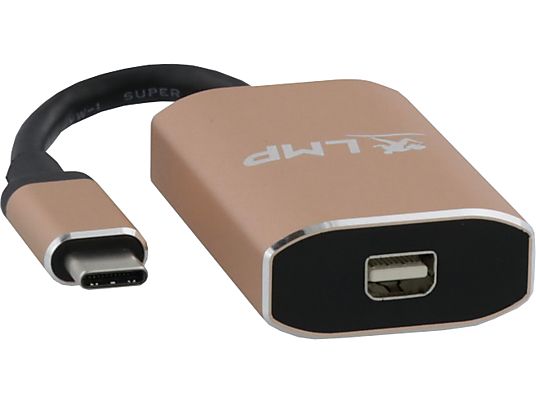 LMP 18936 - Adapter USB-C zu miniDisplayPort (Schwarz/Gold)