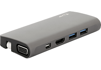 LMP 18641 - Adattatori da viaggio Multiport USB-C (Grigio)