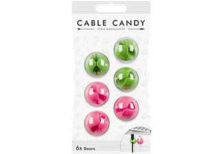 CABLE CANDY Beans - Kabelbefestigung (Grün/Pink)