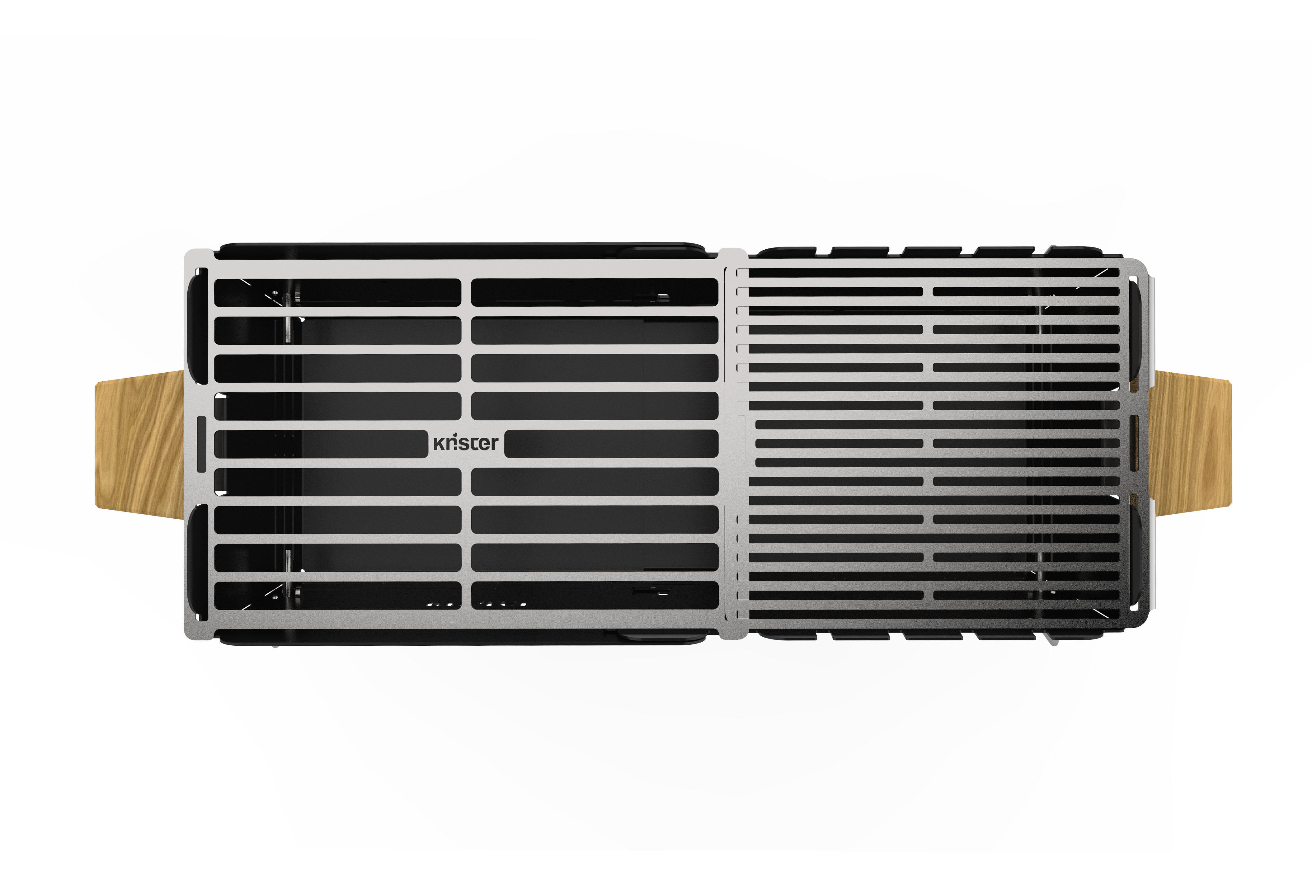 KNISTER 9908 Original Kohlegrill, Schwarz 