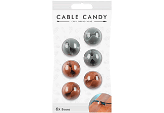 CABLE CANDY Beans - Kabelbefestigung (Braun/Grau)