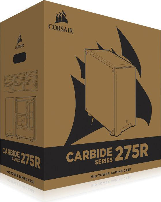 CORSAIR CC-9011130-WW CARBIDE 275R BLACK PC-Gehäuse, Schwarz