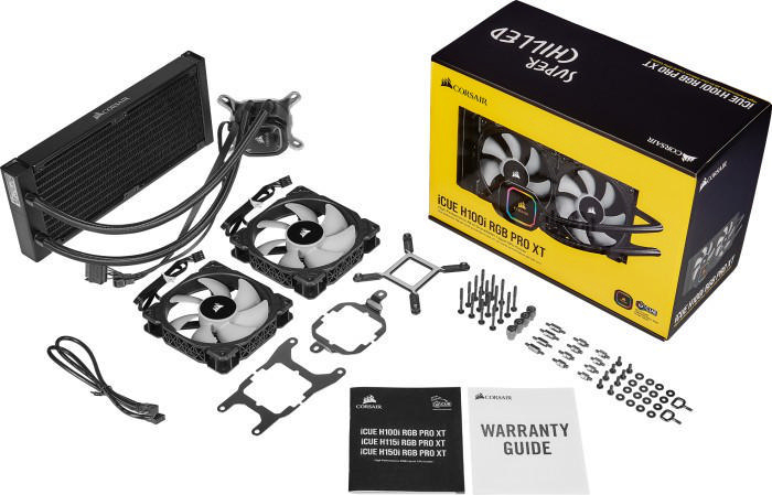 CORSAIR CUE H100i RGB PRO XT CPU Wasserkühlung, Schwarz