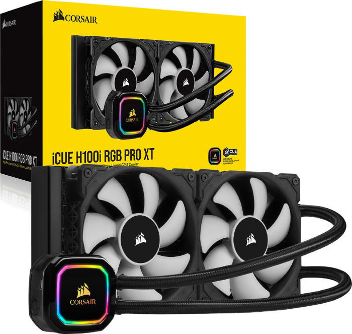 CORSAIR CUE H100i RGB PRO XT CPU Wasserkühlung, Schwarz