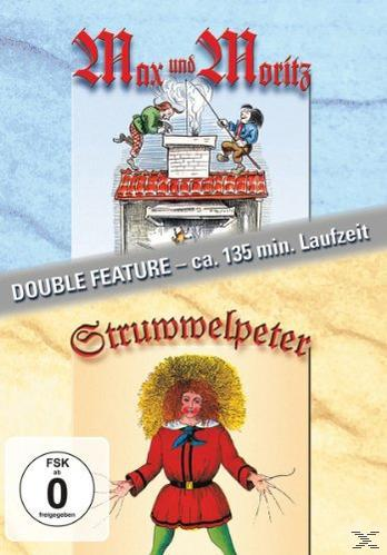 DVD-Hülle mit zwei Zeichentrickfiguren auf dem Cover und einem Titel. Die DVD ist mit 'Double Feature' beschriftet.