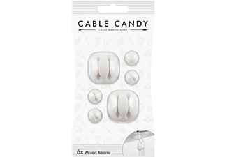 CABLE CANDY Mixed Beans - Kabelbefestigung (Weiss)