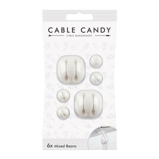 CABLE CANDY Mixed Beans - Kabelbefestigung (Weiss)