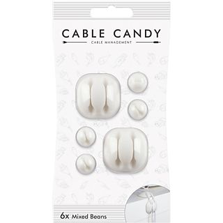 CABLE CANDY Mixed Beans - Kabelbefestigung (Weiss)