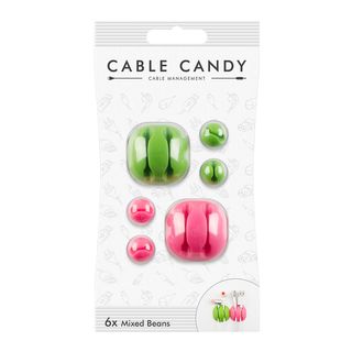 CABLE CANDY Mixed Beans - Kabelbefestigung (Grün/Pink)