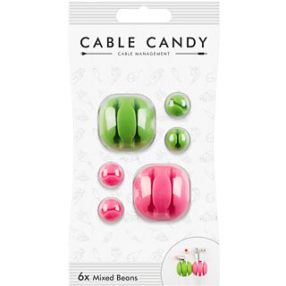 CABLE CANDY Mixed Beans - Fixation des câbles (Vert/Rose)