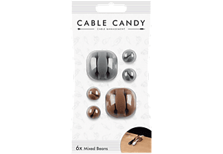 CABLE CANDY Mixed Beans - Kabelbefestigung (Braun/Grau)