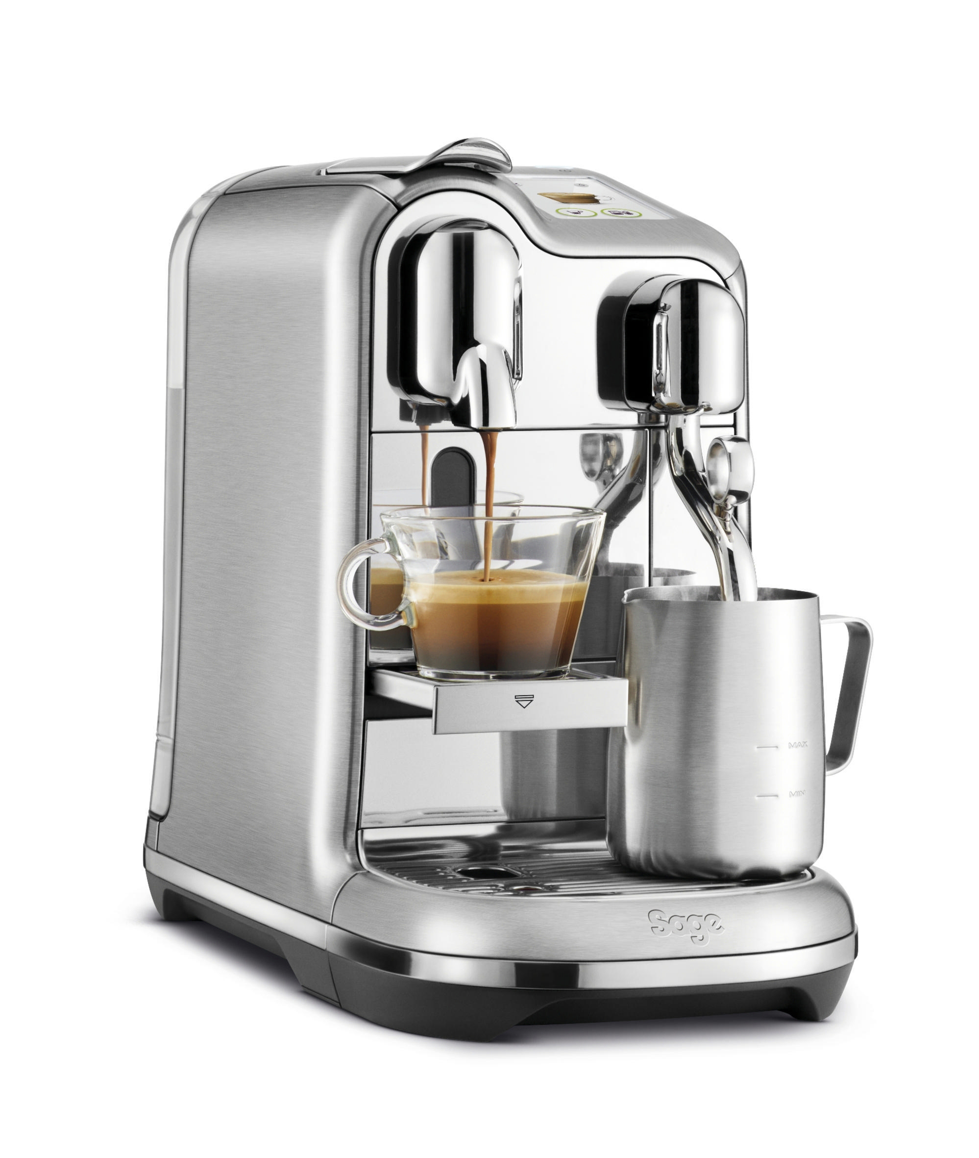 Edelstahl Creatista SNE900BSS4EGE1 Pro Nespresso® SAGE Kapselmaschine