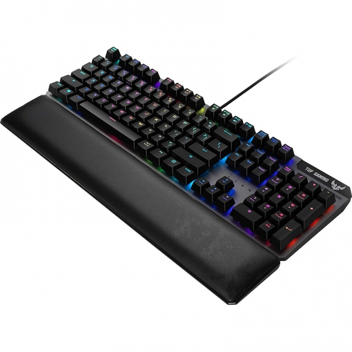 Teclado gaming - ASUS Tuf Gaming K7, USB, Retroiluminado, Mecánico, Resistente al agua y polvo IP56, Negro