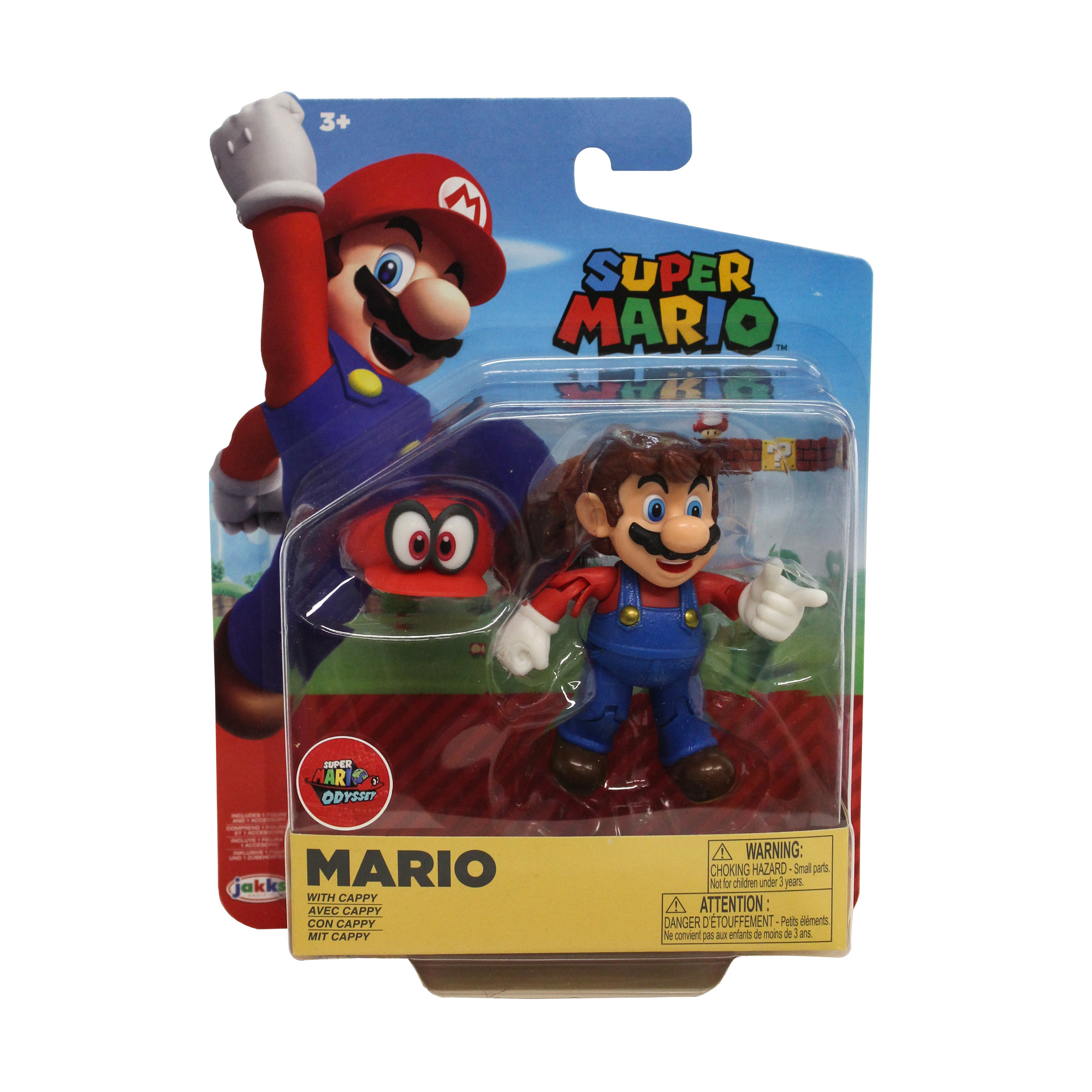 JAKKS PACIFIC Mario mit Figur Spielset Odyssey 10cm Hut