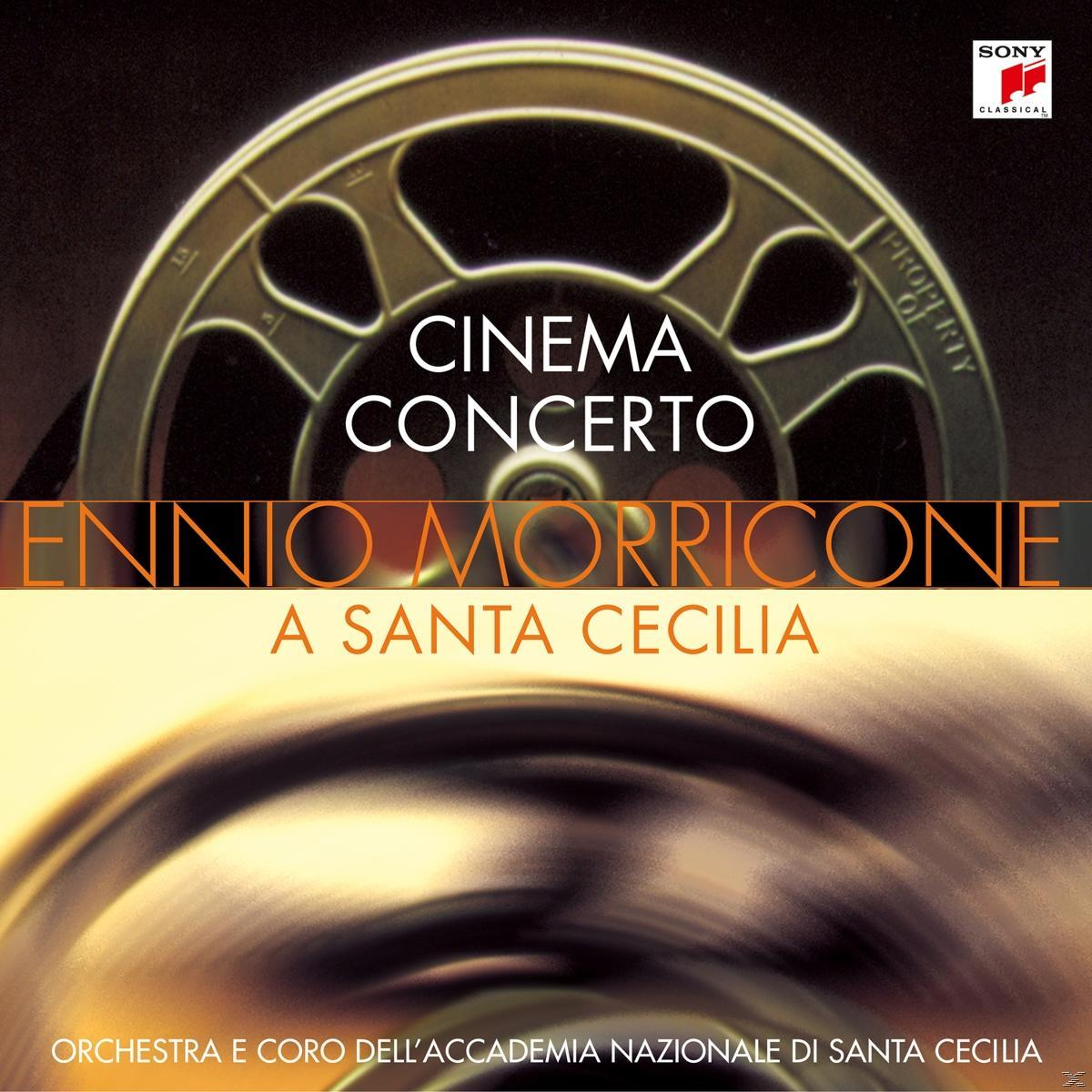 Film CD borítója, filmszalaggal. "Cinema Concerto", Ennio Morricone. Sony Classical logó.