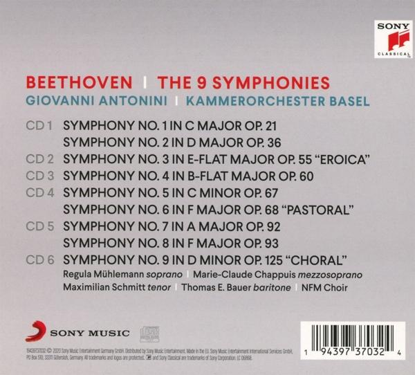 Giovanni Antonini, Kammerorchester Basel - Die 9 Sinfonien  - (CD)