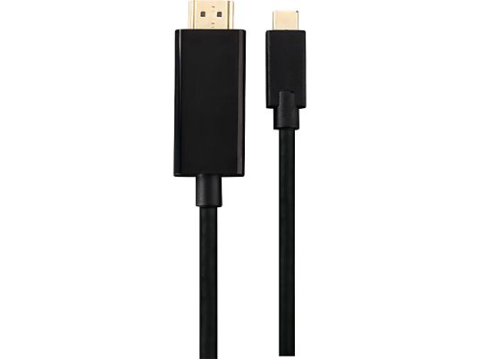 HAMA 00122205 - Adapterkabel USB-C zu HDMI (Schwarz)