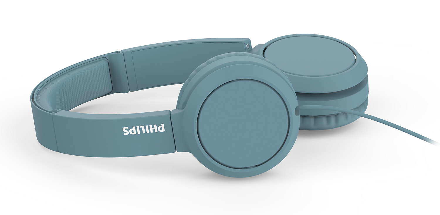 PHILIPS H4105BL/00, On-ear Kopfhörer Blau