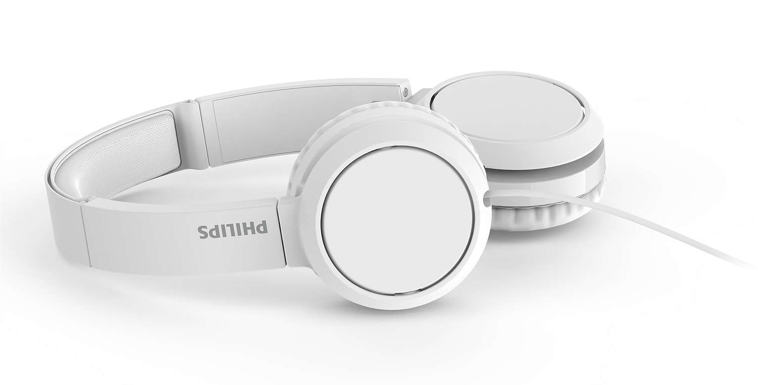 PHILIPS H4105WT/00, On-ear Kopfhörer Weiß