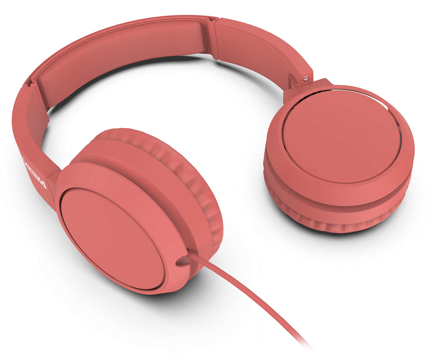 PHILIPS H4105RD/00, On-ear Kopfhörer Rot