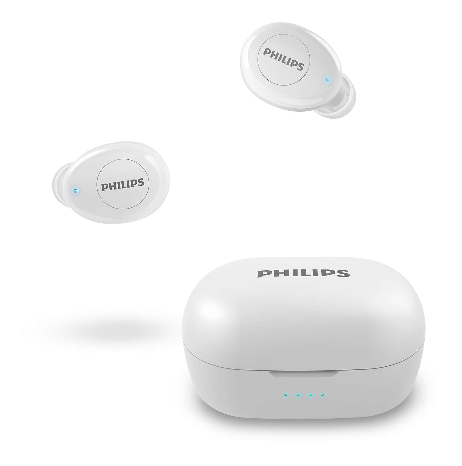 PHILIPS T2205WT/00, In-ear Kopfhörer Bluetooth Weiß