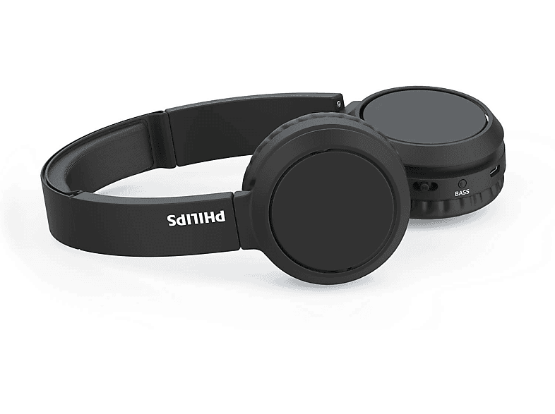 Schwarz Bluetooth H4205BK/00, Kopfhörer On-ear PHILIPS