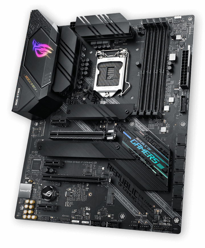 ASUS ROG STRIX B460-F GAMING (90MB13R0-M0EAY0) Mainboard Schwarz