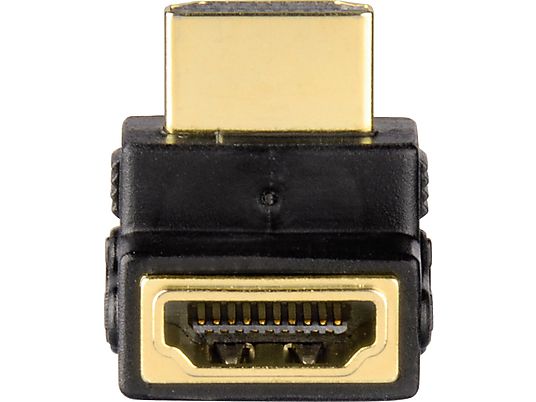 AVINITY 00127089 - HDMI-Winkeladapter (Schwarz/Gold)
