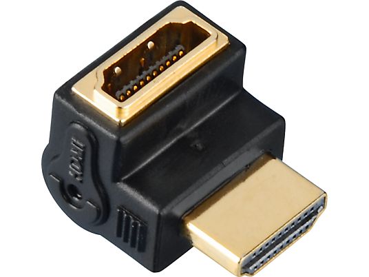 AVINITY 00127089 - HDMI-Winkeladapter (Schwarz/Gold)