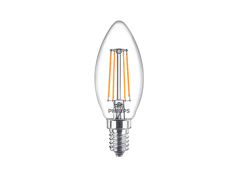 Philips Ledlamp 4.3 W - 40 E14 Warmwit Kaarslamp/kogellamp afbeelding