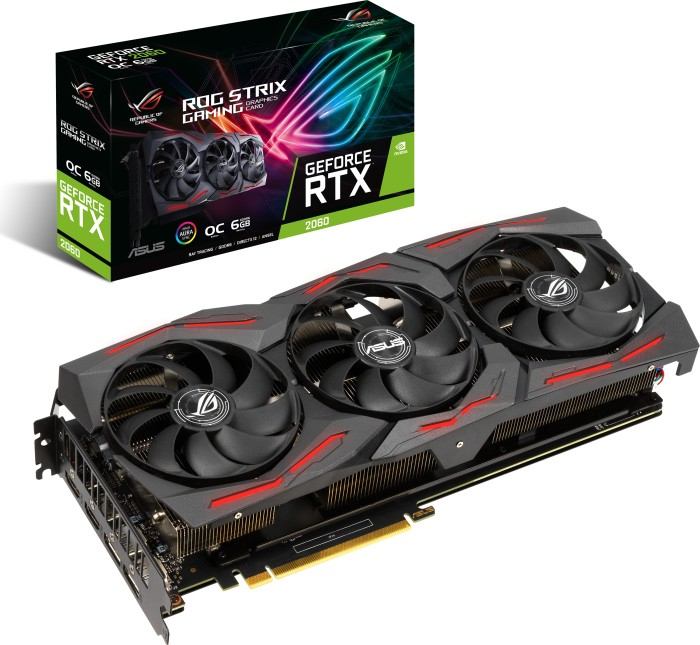 ASUS GeForce RTX™ 2060 ROG Strix Gaming Evo OC 6GB (90YV0D20-M0NA00) (NVIDIA, Grafikkarte)