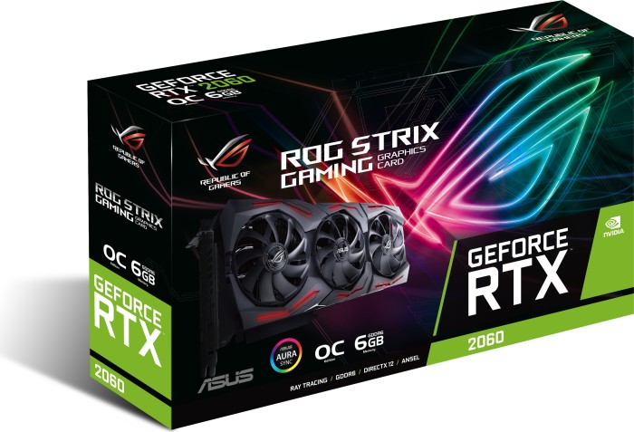 ASUS GeForce RTX™ 2060 ROG Strix Gaming Evo OC 6GB (90YV0D20-M0NA00) (NVIDIA, Grafikkarte)