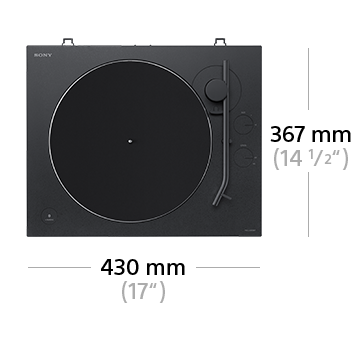 Schwarz SONY PS-LX310BT Plattenspieler