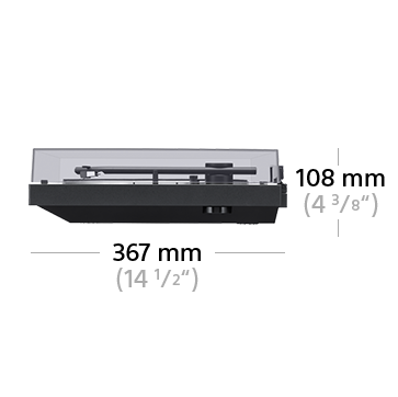 Schwarz SONY PS-LX310BT Plattenspieler