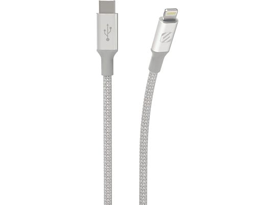 SCOSCHE Strikeline Premium - Ladekabel/Datenkabel USB-C zu Lightning (Silber)