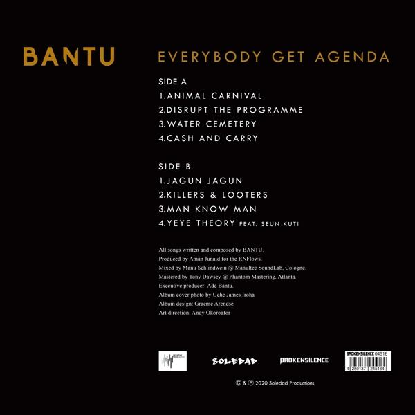 - EVERYBODY AGENDA - Bantu GET (Vinyl)