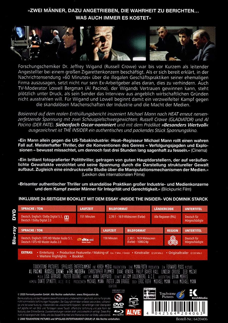 DVD-Hülle mit Text und Bildern aus einem Film.