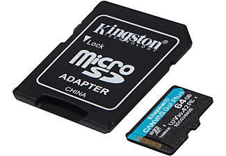 KINGSTON Canvas Go! Plus, T-Flash, Micro-SD Speicherkarte, 64 GB
