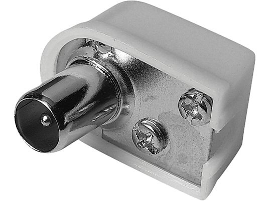 HAMA 00122479 - Antennenstecker (Weiss/Silber)