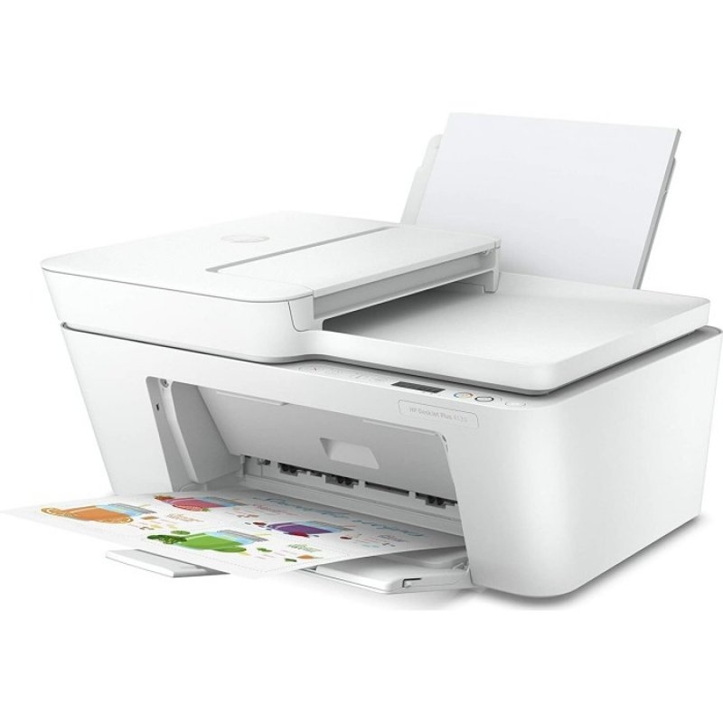 Impresora multifunción - HP DeskJet Plus 4120, Color, 5.5 ppm, Wifi, Compatible con HP Instant Ink