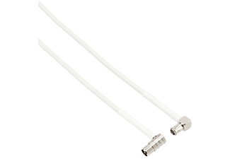 HAMA 00122169 - Breitband-Anschlusskabel (Weiss/Silber)