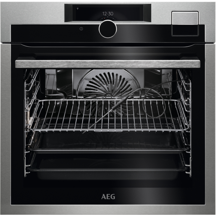 Horno - AEG BSE999330M, Integrable, 70 l, 3.5 kW, Vapor, Cámara de visión, A++, Antihuellas, Inox