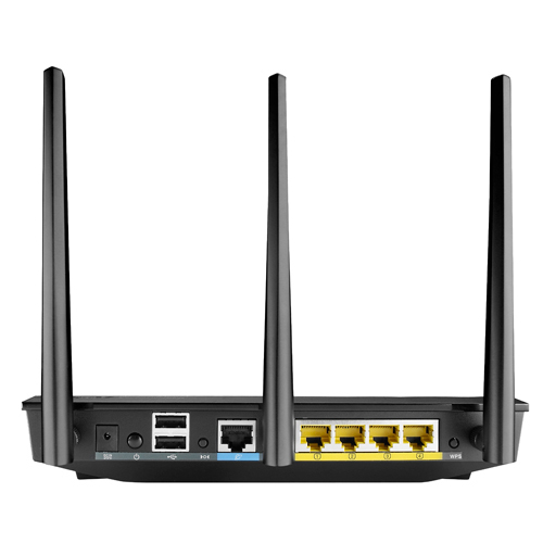 Pack 2 Routers -  ASUS RT-AC66U AiMesh AC1750, Negro